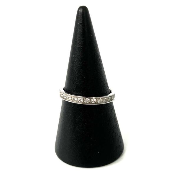 B. Tiff New York Eternity Ring Stackable Band Stainless Steel Size 5 - Picture 1 of 10